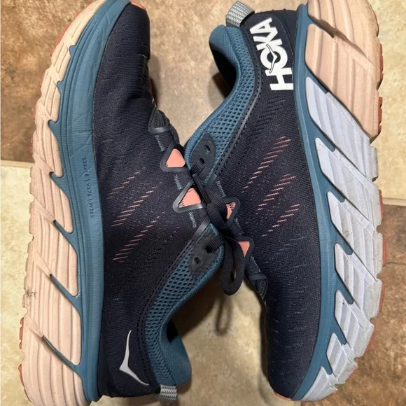 Hoka One One Gaviota 3 Women's Size 7.5B Navy Athletic Shoes - Picture 3 of 5